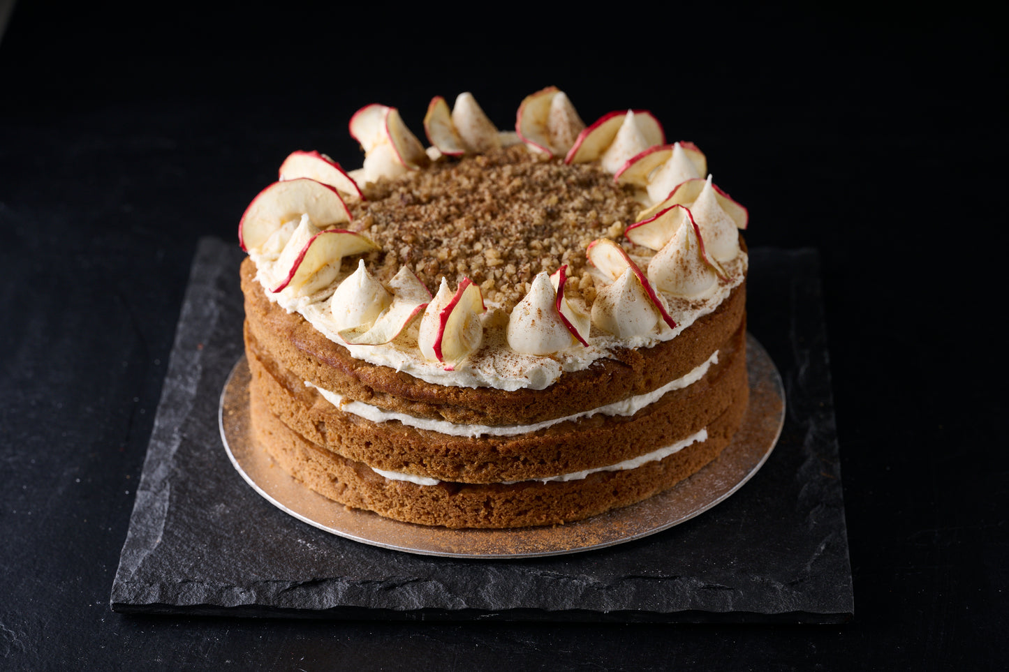 Gluten Free Carrot, Apple & Walnut Cake
