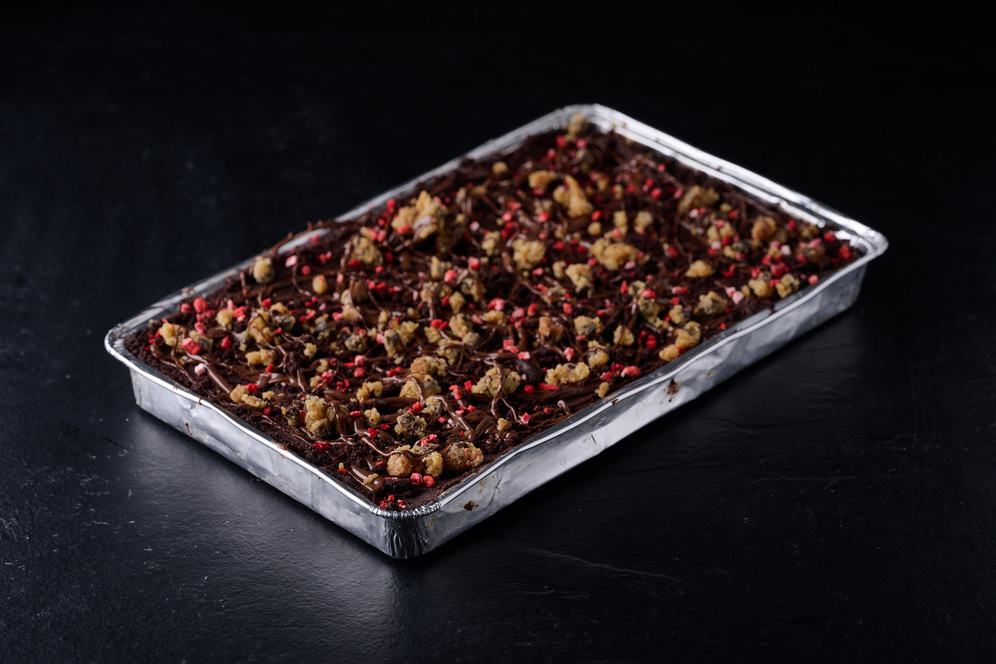 Nutella & Raspberry Chocolate Cookie Traycake