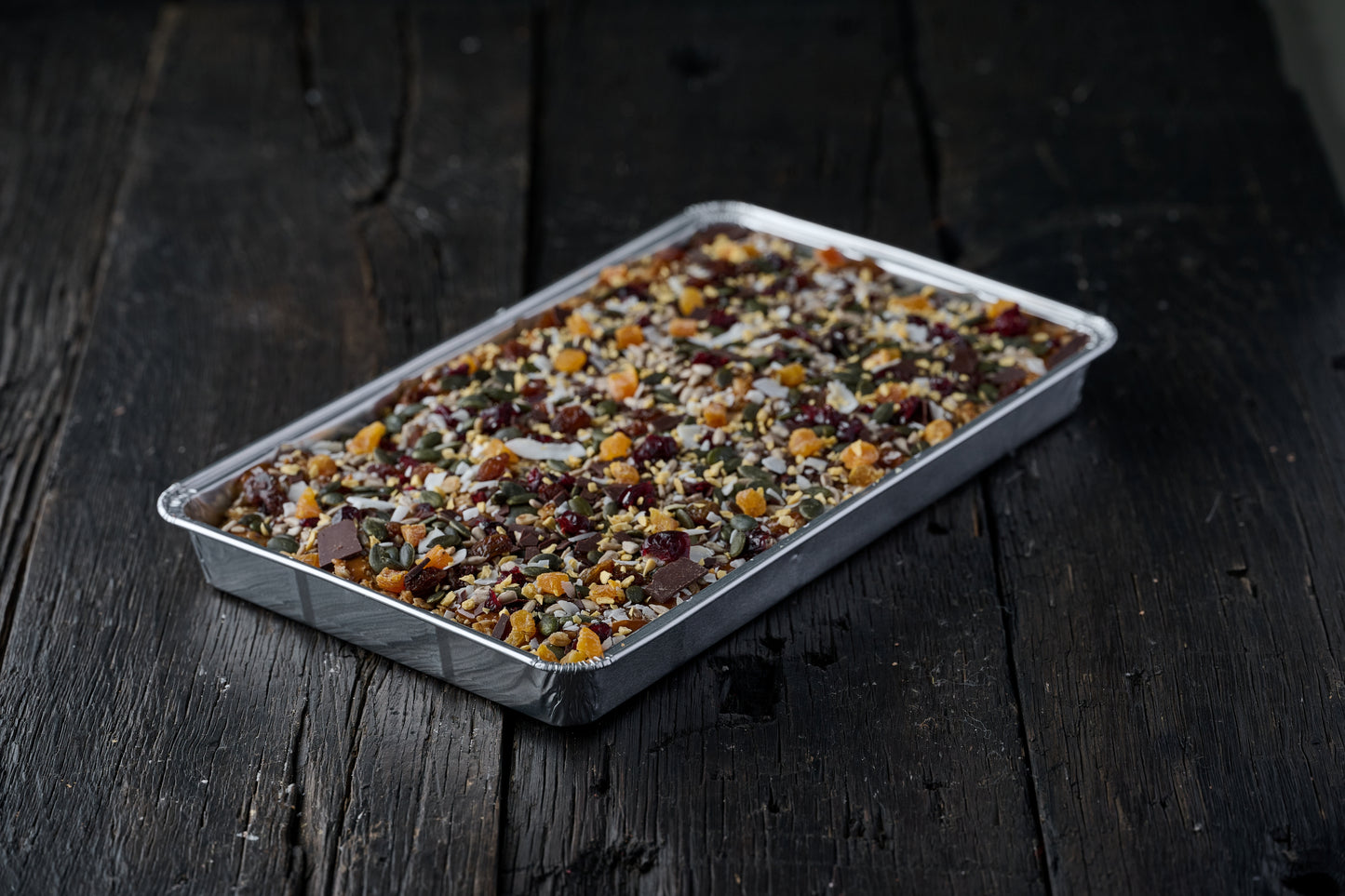 Vegan & Gluten Free Tropical, Seed, Berry, & Passionfruit, Caramel Flapjack