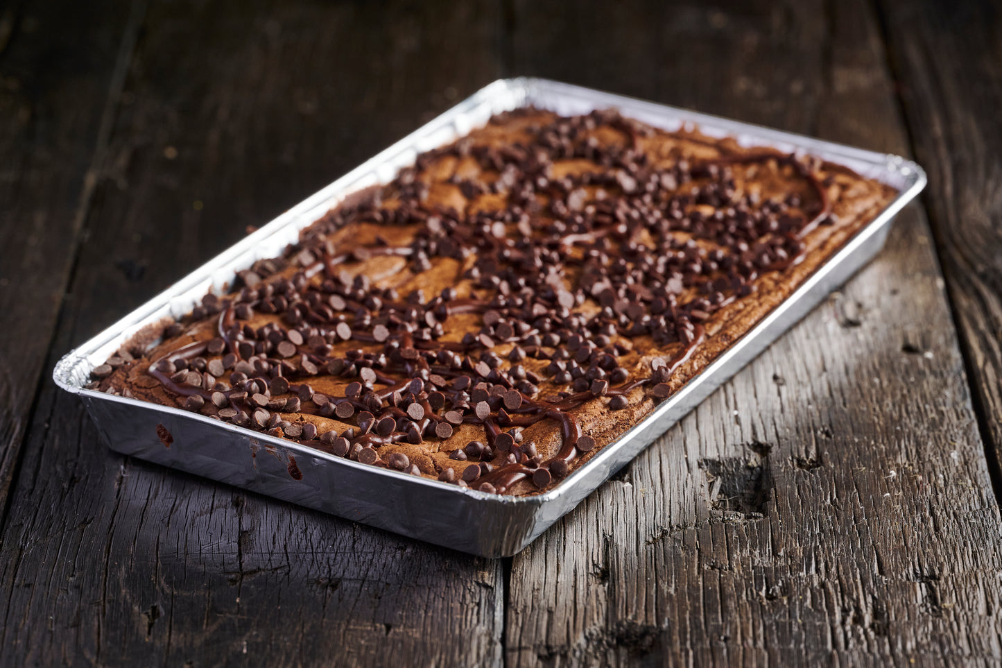 Gluten Free Chocolate Chip Ganache Brownie