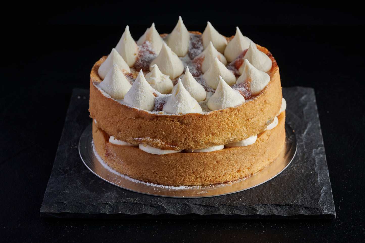 Yorkshire Rhubarb & Custard Cake