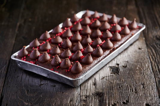 Vegan Chocolate Raspberry Traycake